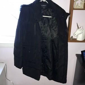 Black Thick Winter Coat